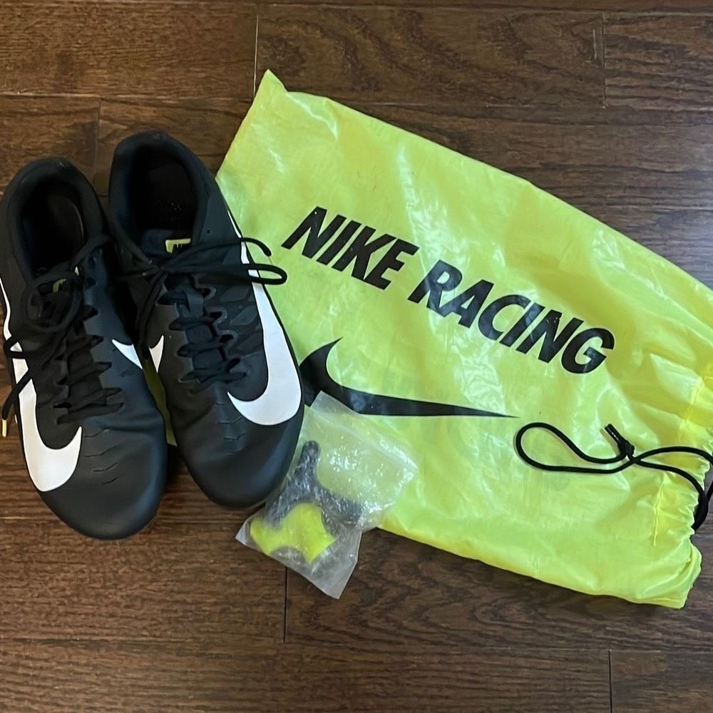 Nike Zoom Rival S 9‎ Track Spikes Mens 10 Black White Racing Sprint 907564-017
